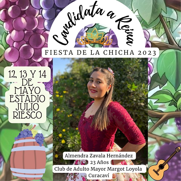 Almendra Zavala Hernández candidata a Reina Fiesta de la Chicha de